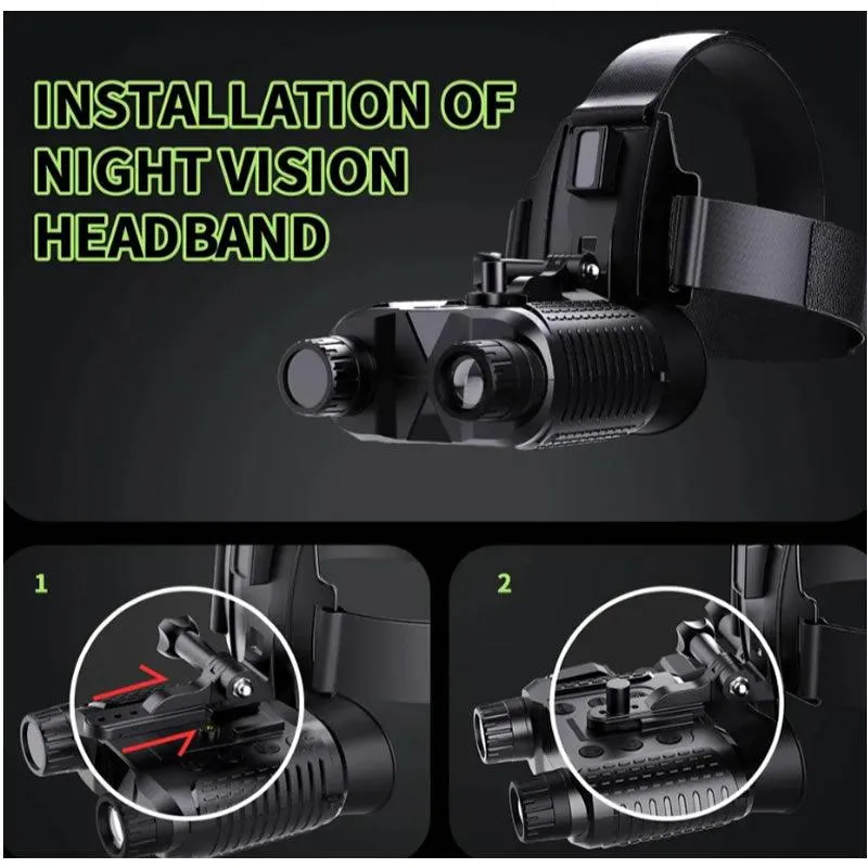1080P Night Vision Nv Binocular Head Mount Camera Nv8160