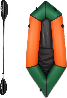 210 TPU Packraft Portable and Lightweight with 4 Pieces Aluminum Shaft Kayak Paddle, 230cm/90.5''