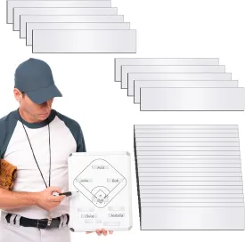 30 Pcs Magnetic Strips for Baseball Lineup Board Dugout Organization,0.5 x 2.35 Inch Versatile Magnetic Name Lineup Tabs for Easy Team Organization