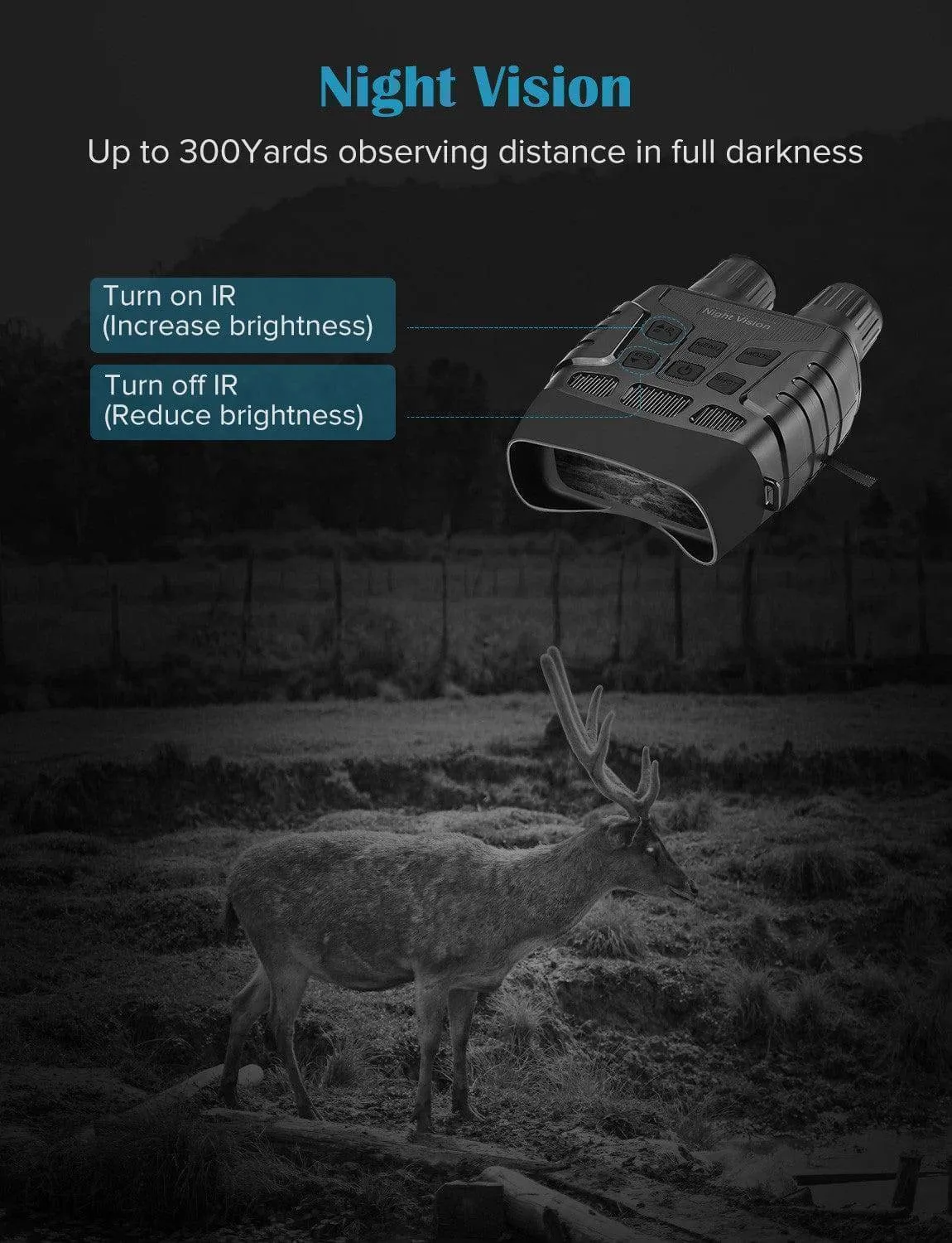 300M Telescope Night Vision Binoculars