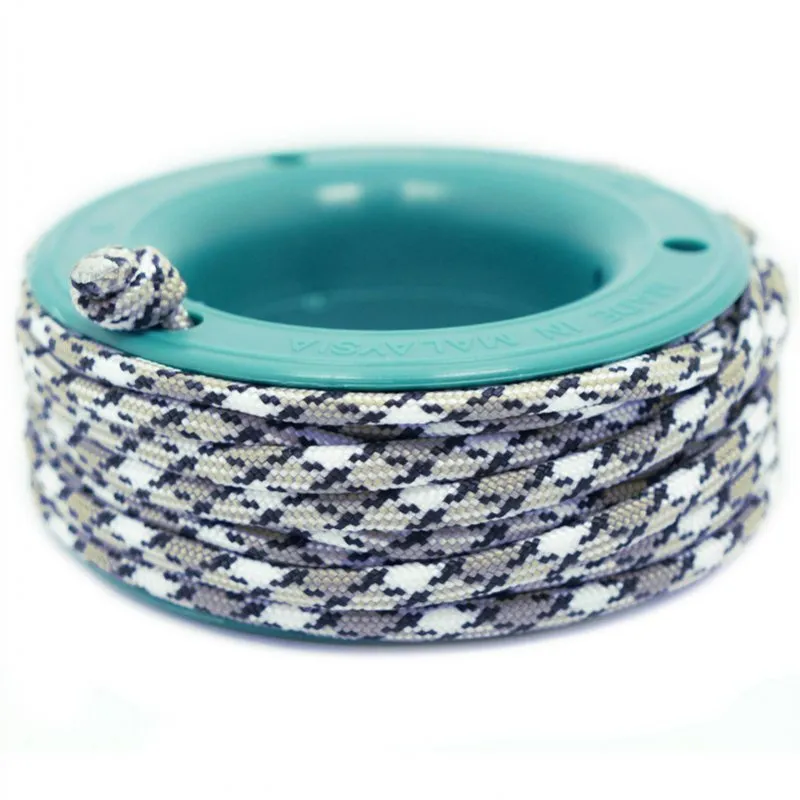 550 PARACORD MINI SPOOL - SNOW LEOPARD