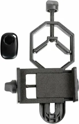 Celestron 81037 Universal Digiscoping and Astroimaging Smartphone Adapter DX Kit with Bluetooth Remote - Connects Your Smartphone Camera to an Eyepiece to Capture Images and Video, Black