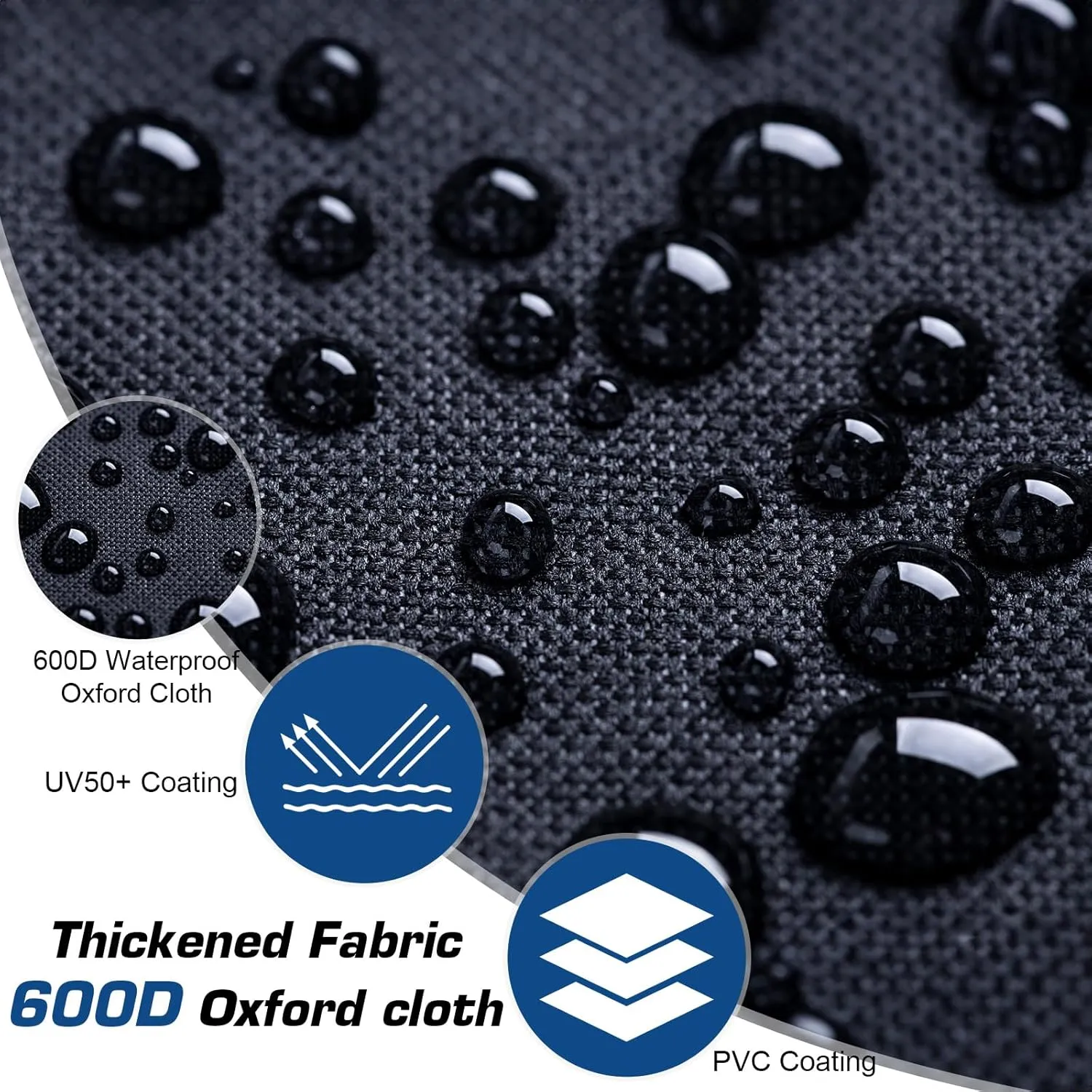 CHANGE MOORE Kayak Cover Waterproof With Storage Bag, 600D Oxford Fabric for 13.2-14.5 ft Boats, 5 Straps for Wind and Dust Protection, Suitable for Paddle Boards, Canoes, Fishing Boats