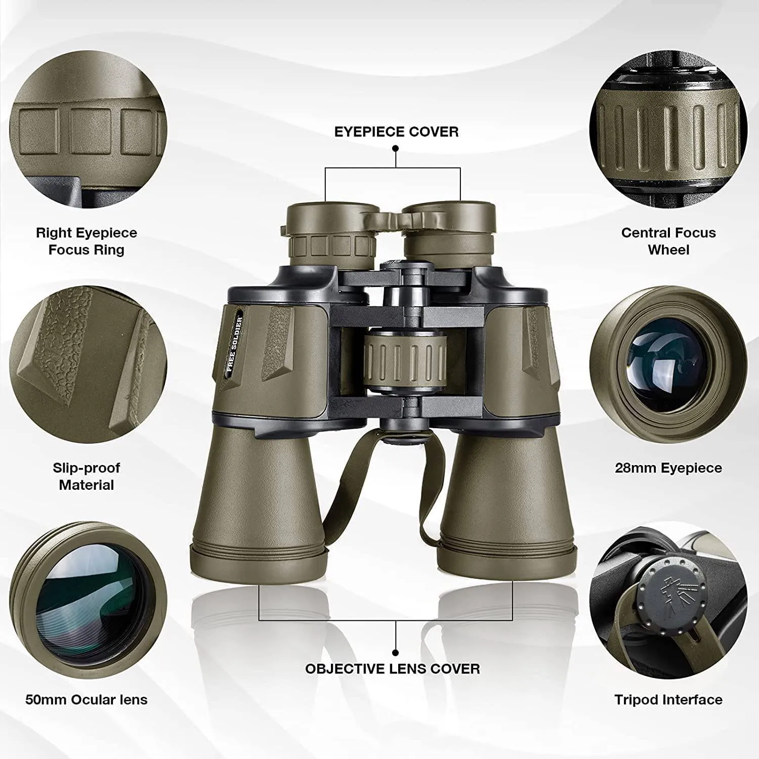 Explorer High-Power Hunting Binoculars 20x50