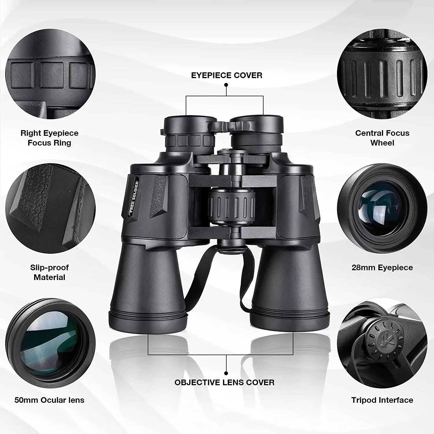 Explorer High-Power Hunting Binoculars 20x50