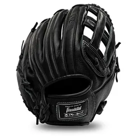 Franklin Sports Baseball Fielding Glove - Men's Adult   Youth Baseball Glove - CTZ5000 Black Infield   Outfield Glove - Right Hand Throw - 12.5" H-Web