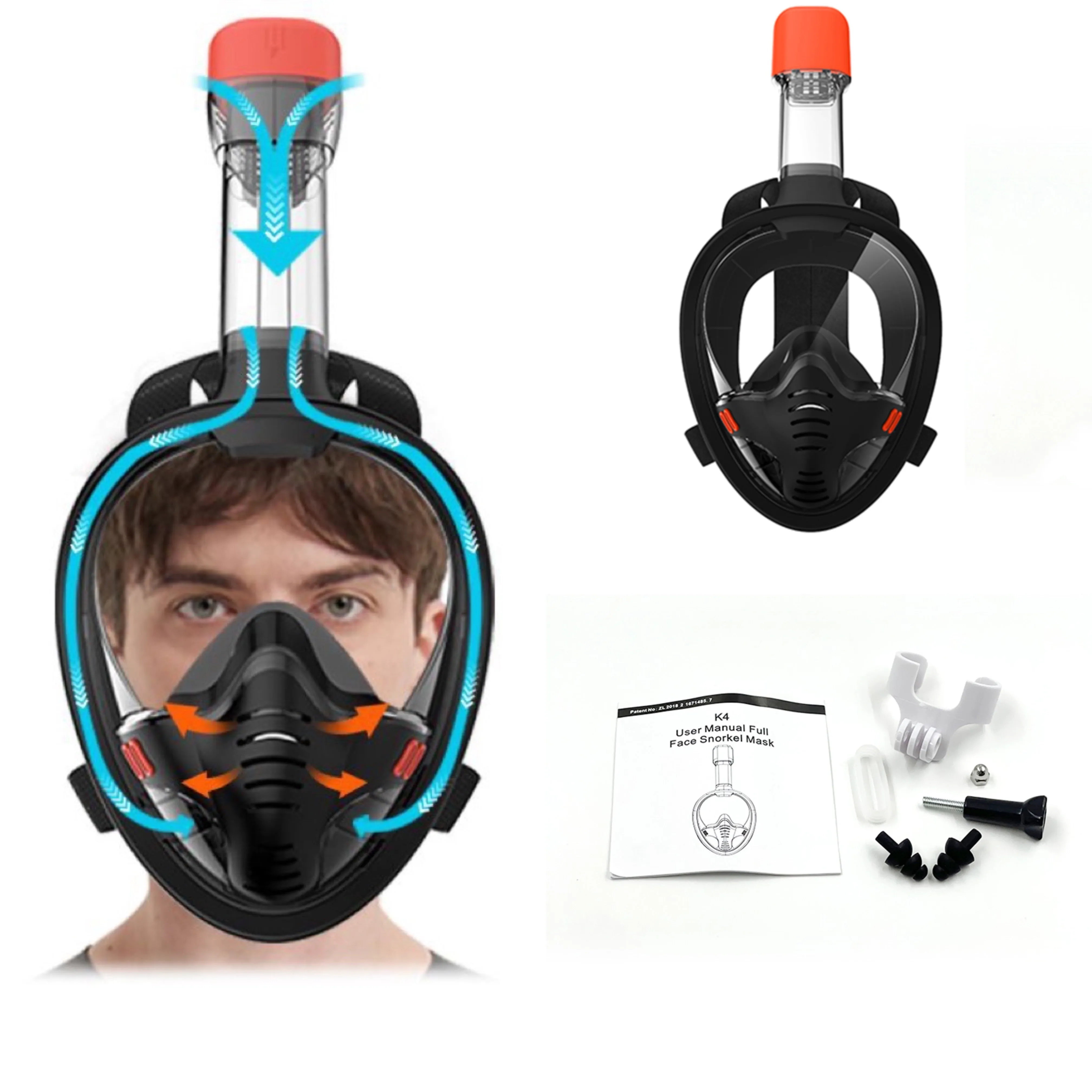 Full Face Underwater Snorkeling