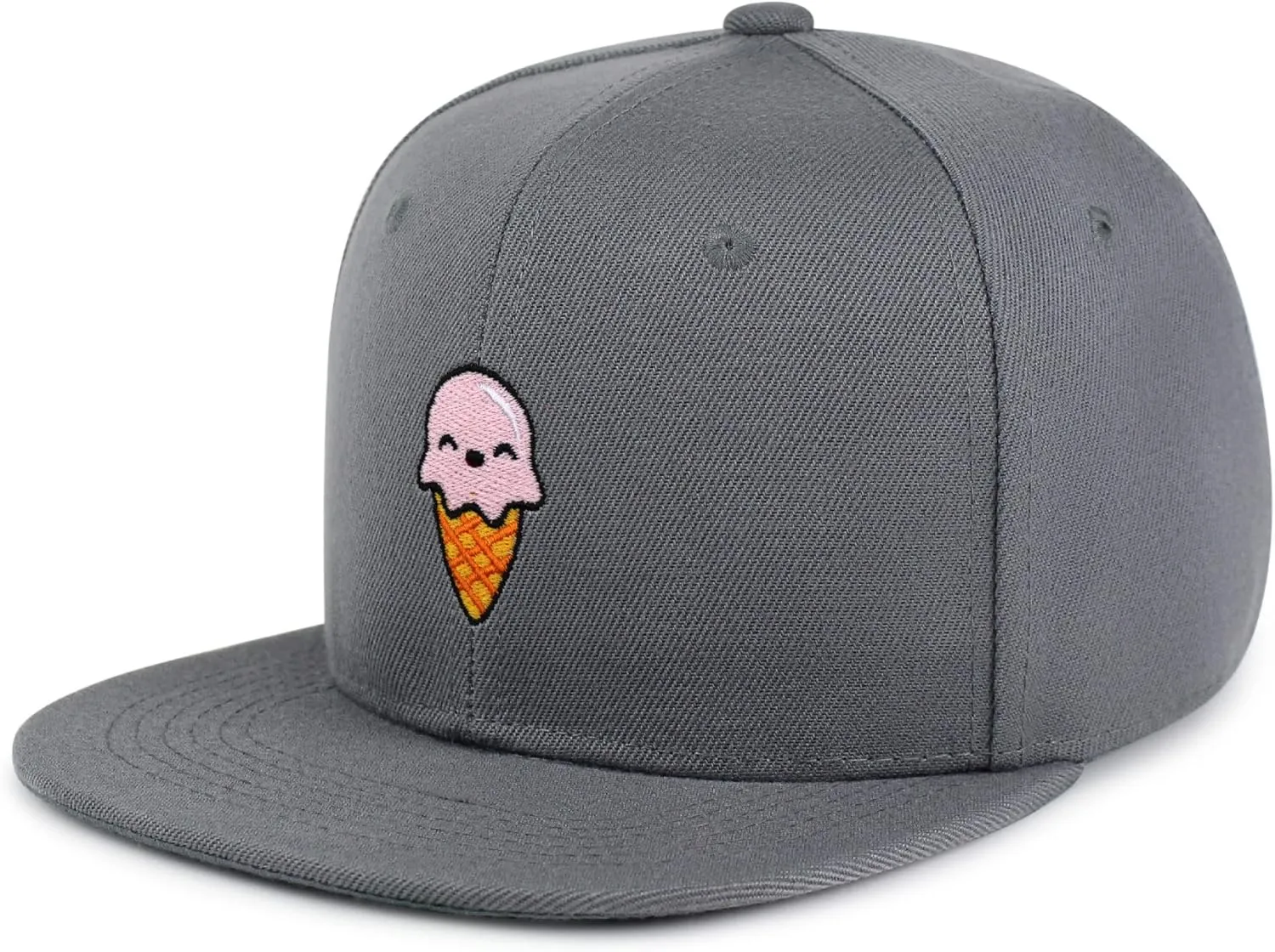 Ice Cream Hip-Hop Snapback Hat Embroidered Baseball Cap Summer