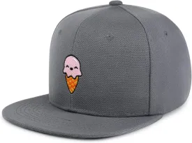 Ice Cream Hip-Hop Snapback Hat Embroidered Baseball Cap Summer