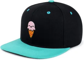 Ice Cream Hip-Hop Snapback Hat Embroidered Baseball Cap Summer