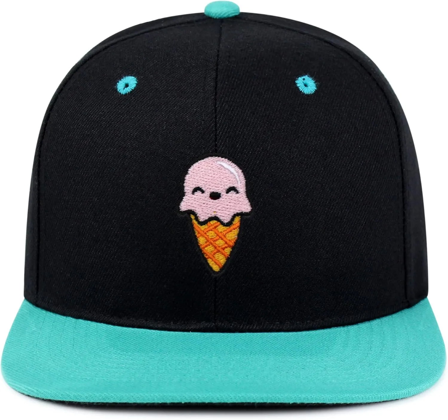 Ice Cream Hip-Hop Snapback Hat Embroidered Baseball Cap Summer