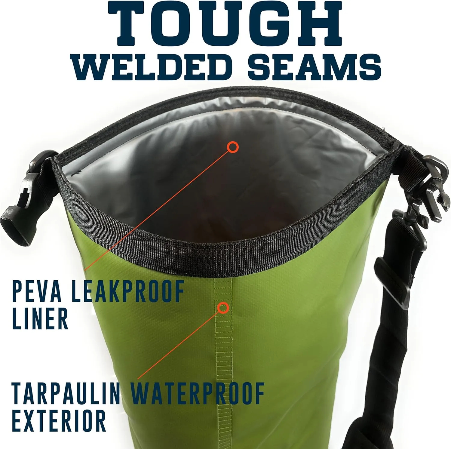 Insulated Dry Bag Floating Cooler  10L / 15L / 25L Roll Top, Leak Proof, Waterproof, Collapsible, with Padded Shoulder Strap - Perfect for Kayaking Fishing Beach