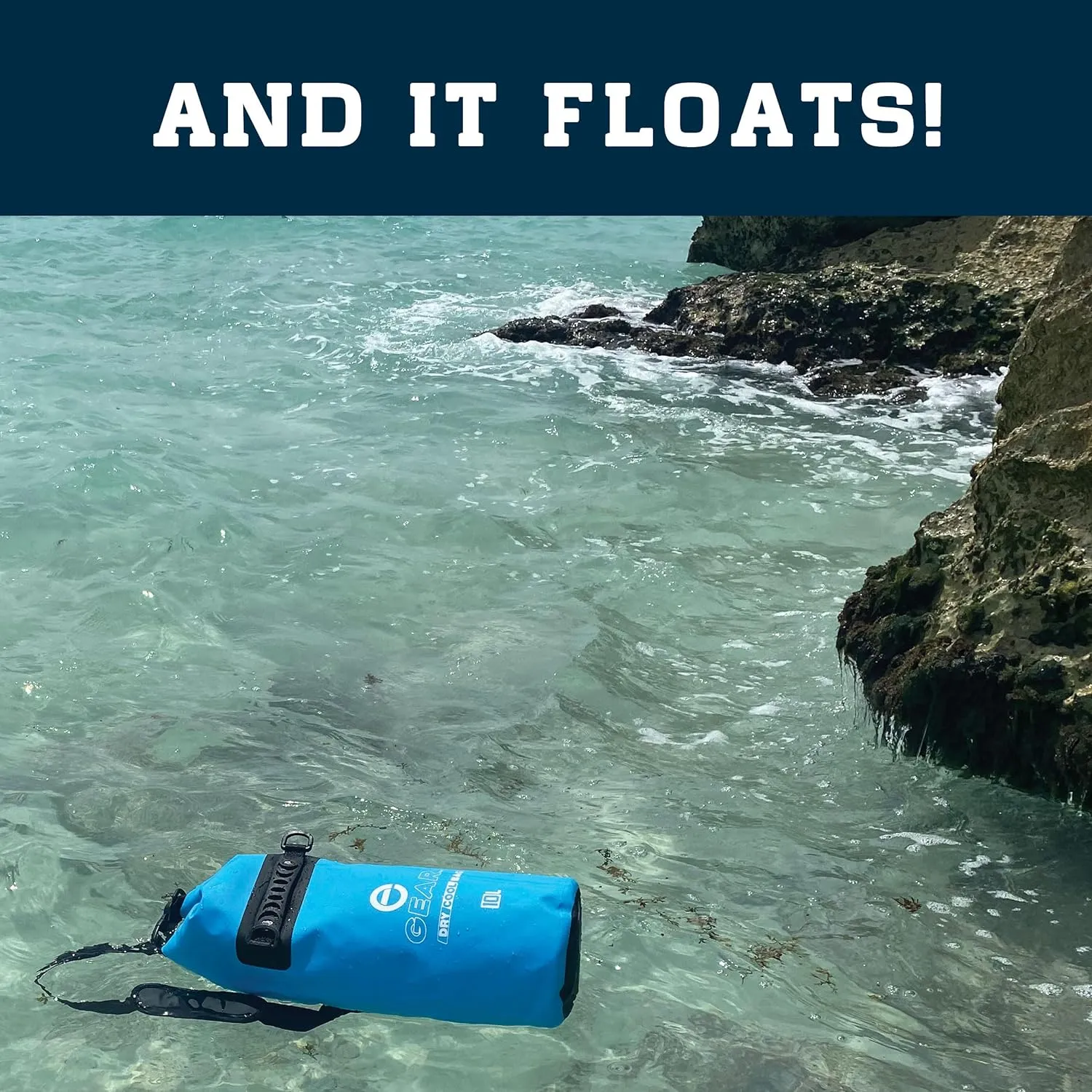Insulated Dry Bag Floating Cooler  10L / 15L / 25L Roll Top, Leak Proof, Waterproof, Collapsible, with Padded Shoulder Strap - Perfect for Kayaking Fishing Beach