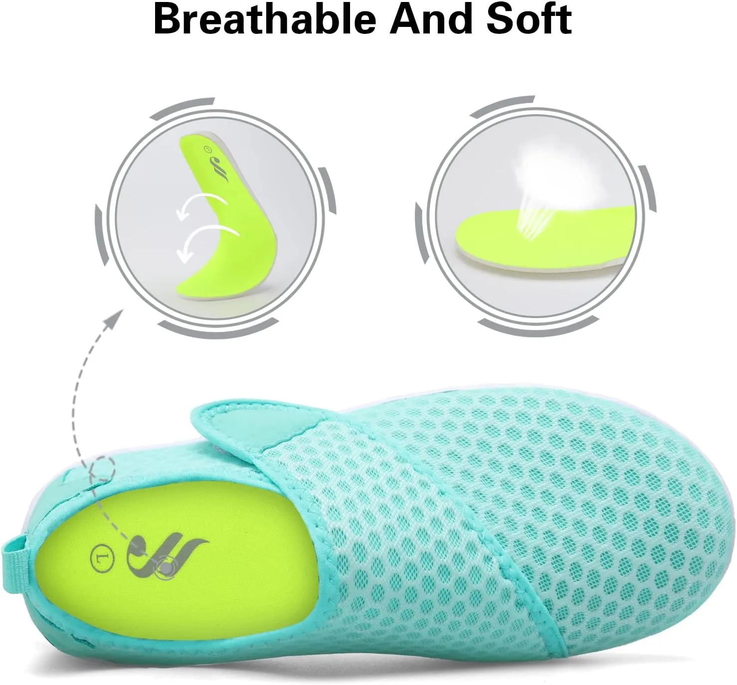 Lisdwde Women Men Water Shoes Quick Dry Breathable Aqua Sock Shoe for Summer Pool Swimming Beach Diving Walking