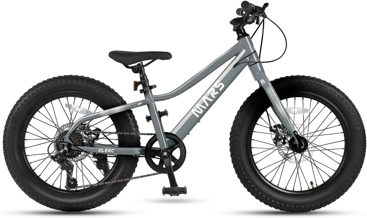 Mars Kids Mountain Bike, 20 24 Inch Fat Tire Bike for Teen Ages 6-14 Year Old, Bicycle with 2.8-Inch Wide Tires and 6 Speed Drivetrain, Multiple Colors