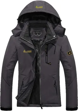 MOERDENG Women's Waterproof Ski Jacket Warm Winter Snow Coat Mountain Windbreaker Hooded Raincoat Jacket