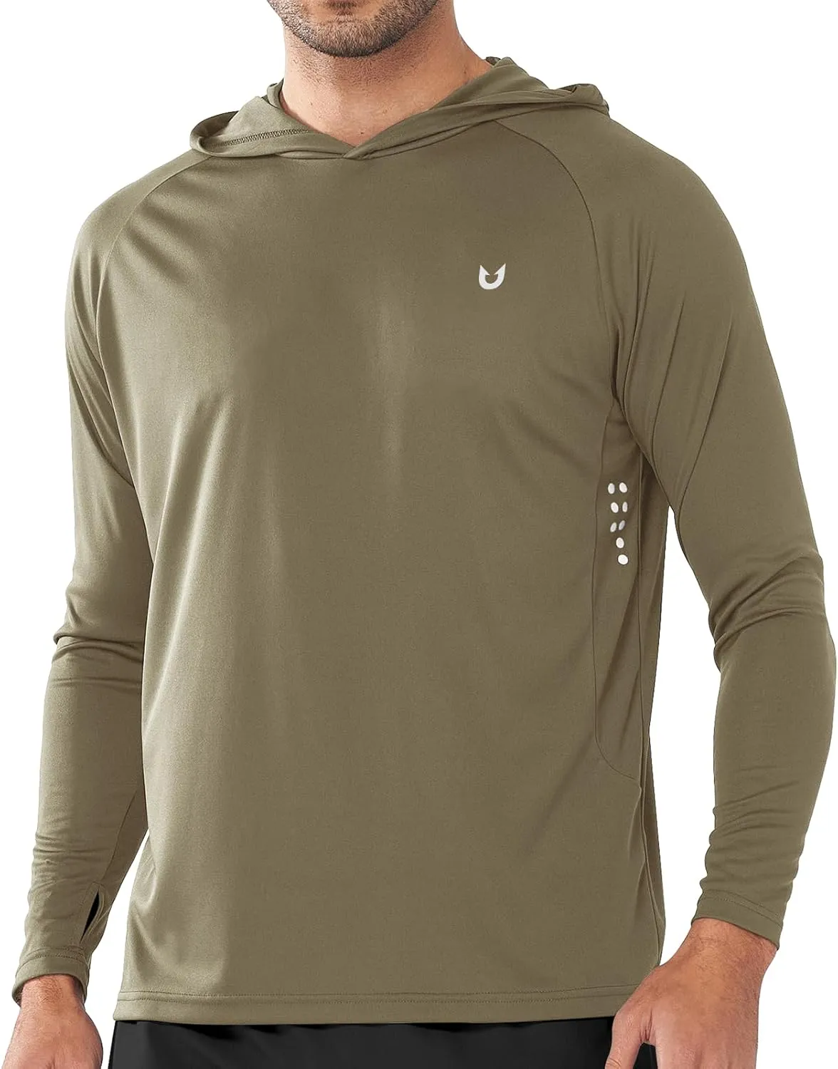 NORTHYARD Men's UPF 50  Hoodie Shirts Long Sleeve Sun Protection Fishing Swim Lightweight UV SPF Running Rash Guard Quick Dry