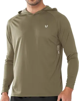 NORTHYARD Men's UPF 50  Hoodie Shirts Long Sleeve Sun Protection Fishing Swim Lightweight UV SPF Running Rash Guard Quick Dry