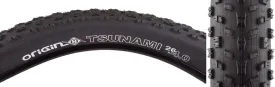 Origin8 Tsunami Wire Bead Fat Bike Tires, 26 x 4.0, Black/Black