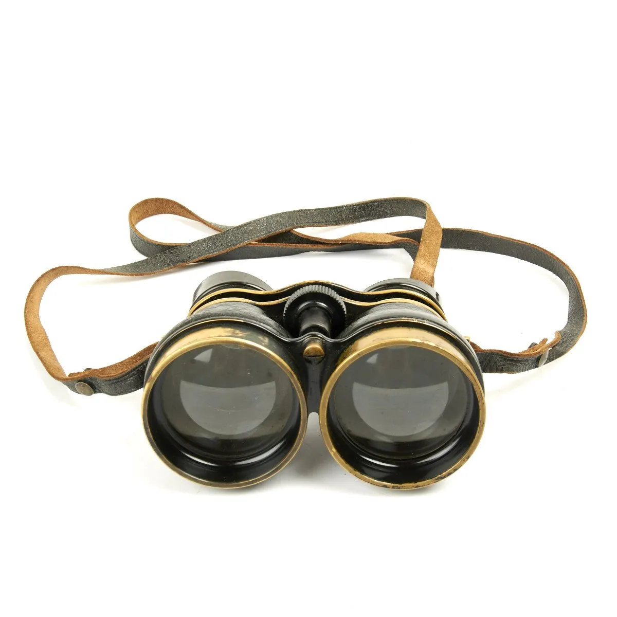 Original British WWII Husun Pilot 6E-338 Night Use Binoculars in Original Case