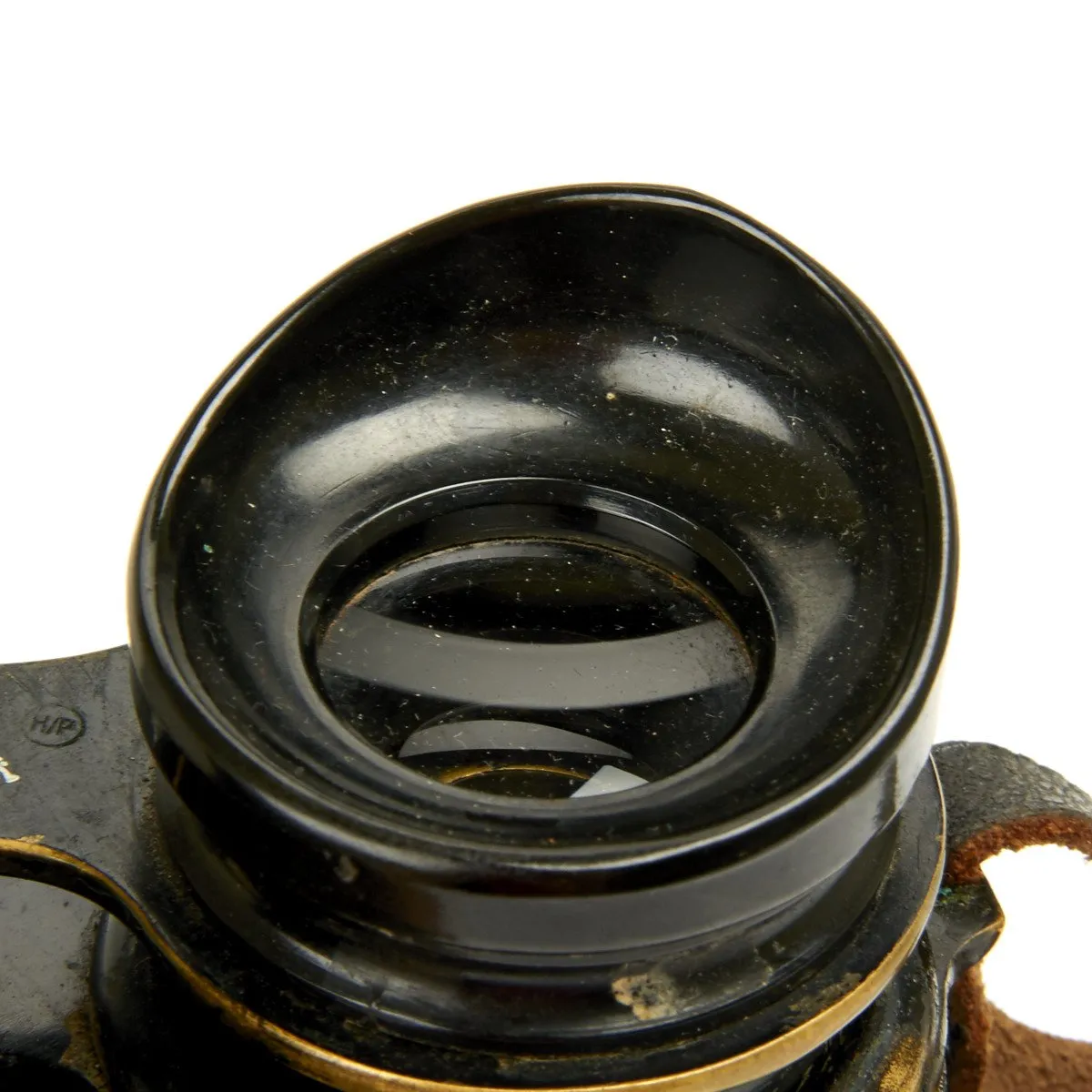 Original British WWII Husun Pilot 6E-338 Night Use Binoculars in Original Case