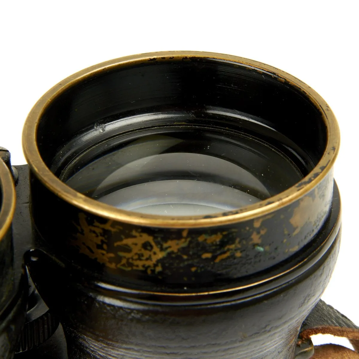 Original British WWII Husun Pilot 6E-338 Night Use Binoculars in Original Case