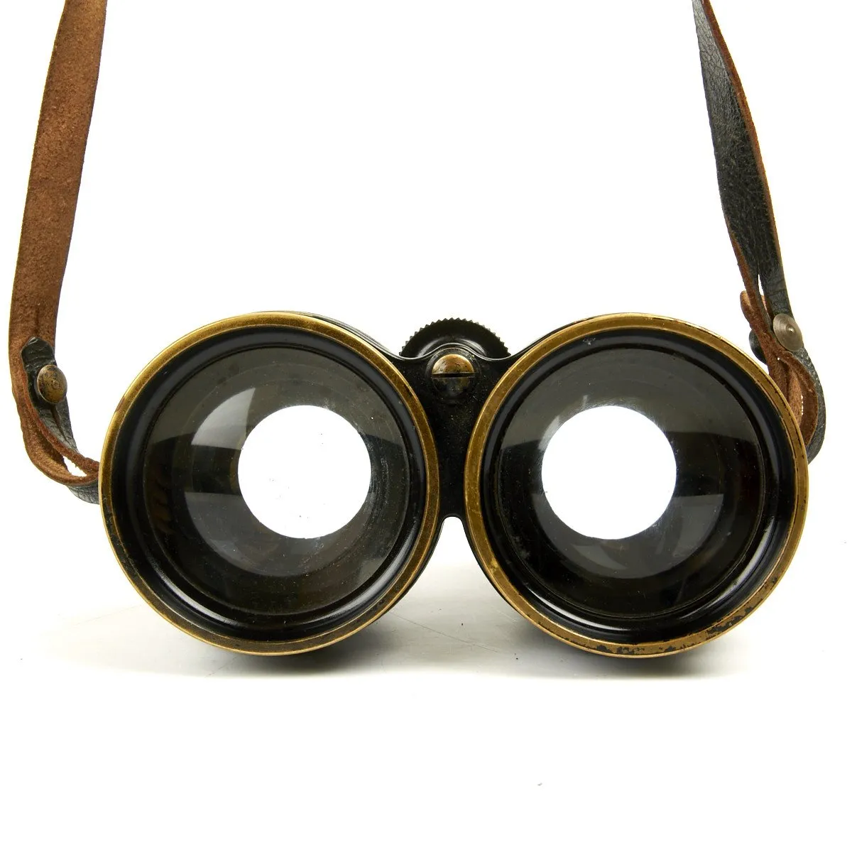 Original British WWII Husun Pilot 6E-338 Night Use Binoculars in Original Case