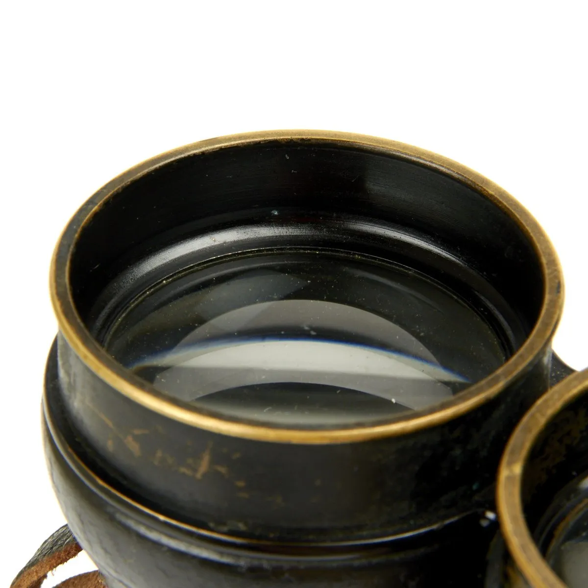 Original British WWII Husun Pilot 6E-338 Night Use Binoculars in Original Case