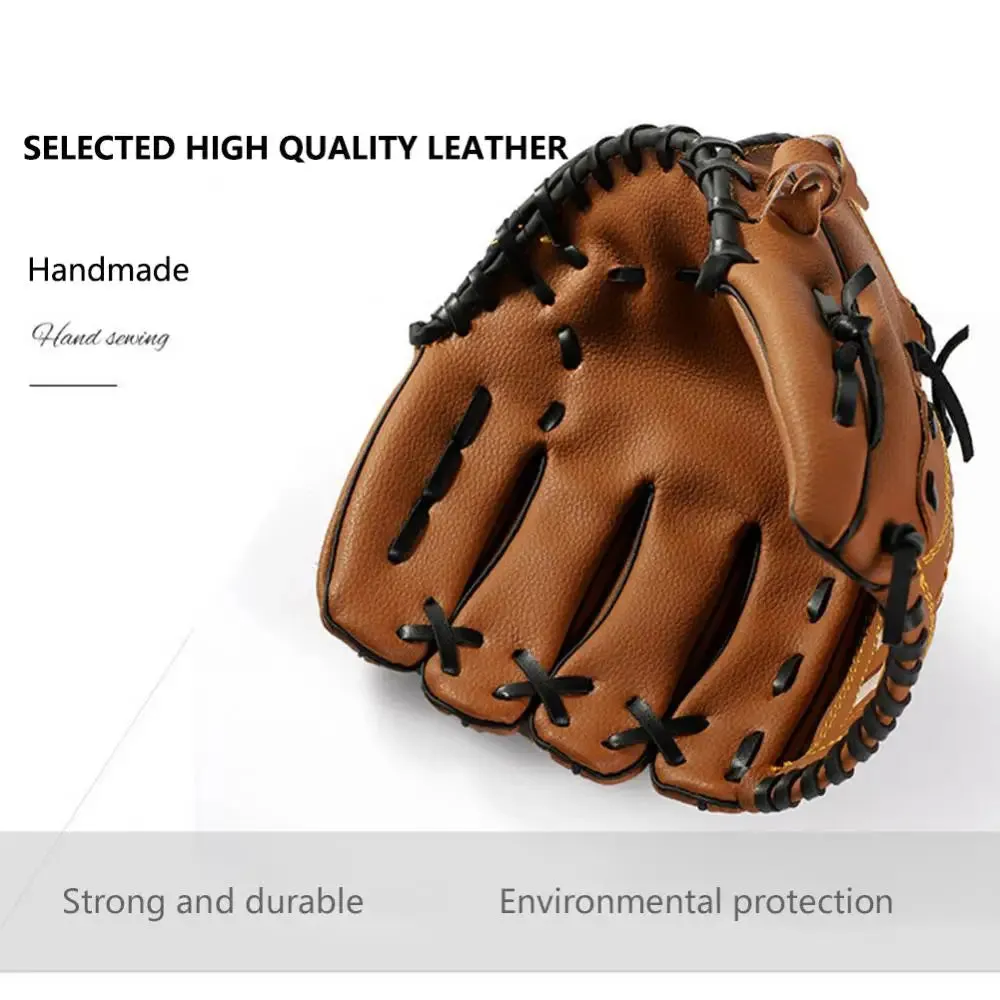 Outdoor Sport Baseball Glove Softball Practice Equipment Size 9.5/10.5/11.5/12.5 Left Hand For Kids/Adults Man Woman Training