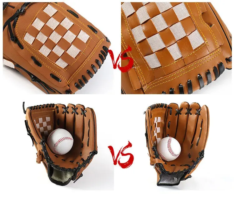 Outdoor Sport Baseball Glove Softball Practice Equipment Size 9.5/10.5/11.5/12.5 Left Hand For Kids/Adults Man Woman Training