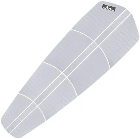 Own the Wave 12 Piece Premium EVA Foam Surfboard Traction Pad Non-Slip Trimmable Deck Sheet 3M Adhesive for Longboard SUP Paddleboard Surfboard White, Black, Grey