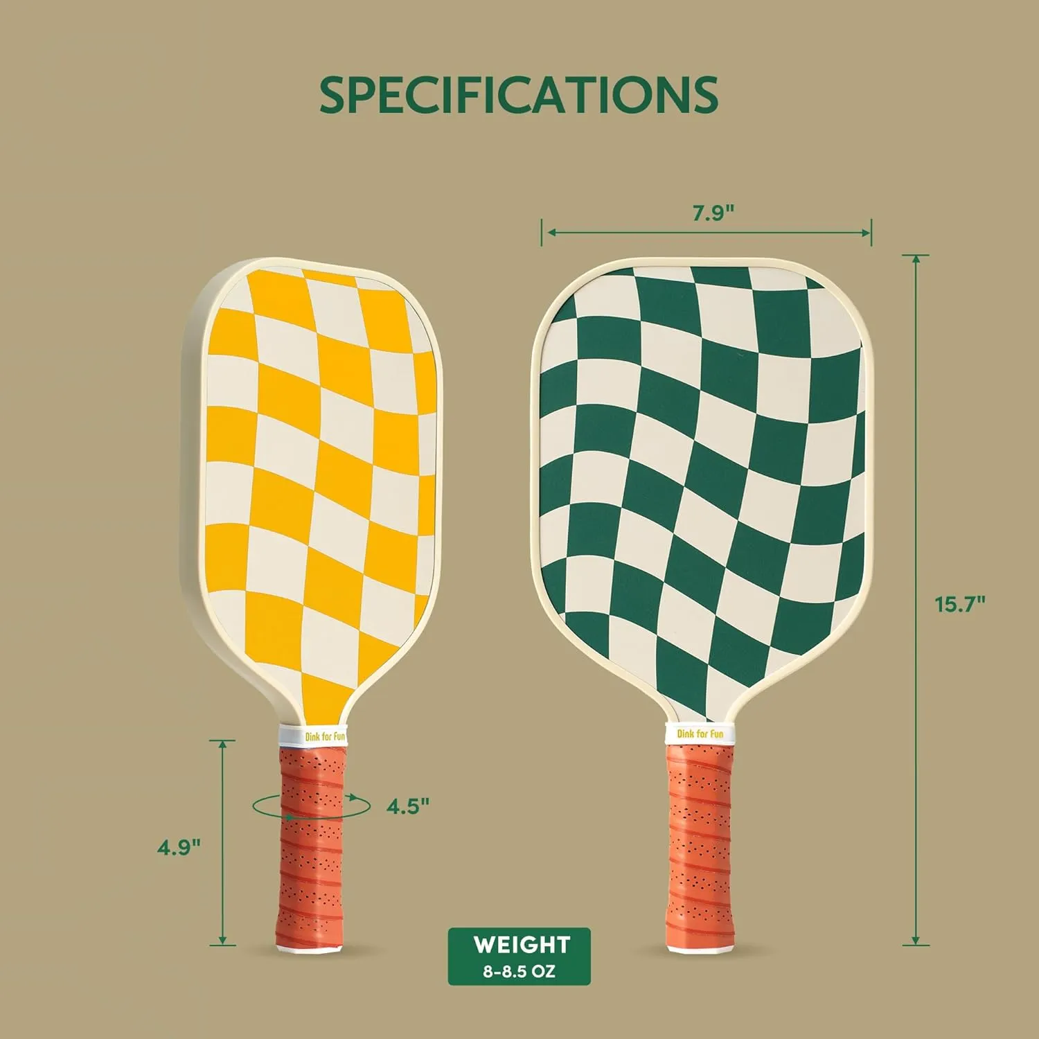 Pickleball Paddles Set of 2/4 - USAPA Approved Graphite/Fiberglass Pickleball Racket, 2/4 Pickleball Rackets, 4 Balls and 1 Portable Carry Bag, Pickle Ball Set for Men Women