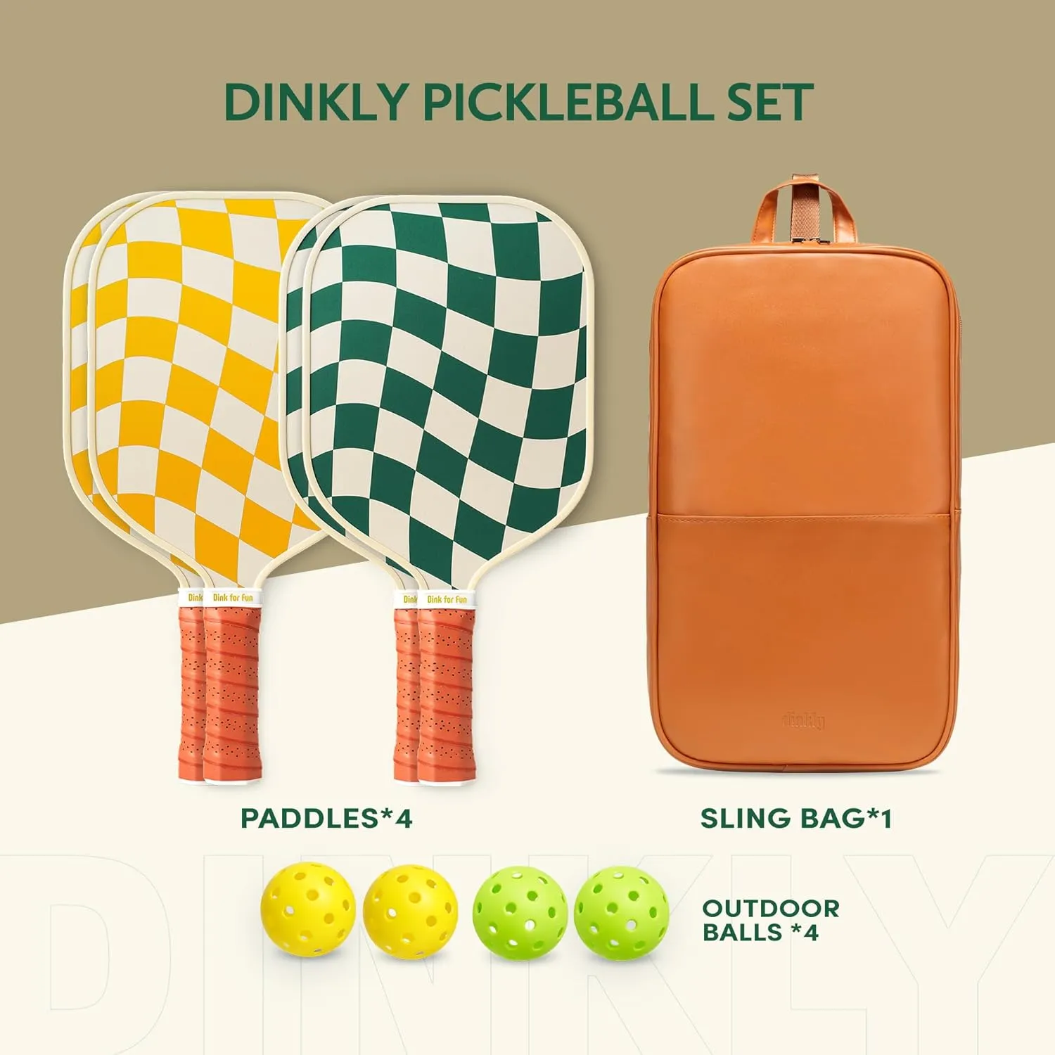 Pickleball Paddles Set of 2/4 - USAPA Approved Graphite/Fiberglass Pickleball Racket, 2/4 Pickleball Rackets, 4 Balls and 1 Portable Carry Bag, Pickle Ball Set for Men Women