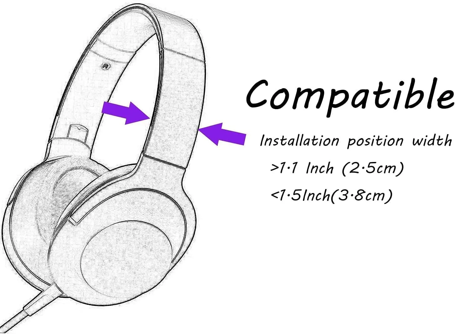 REEYEAR Cute Pink Cat Ears Fits for HypreX Cloud/Cloud Stinger/Cloud Flight Headsets, Universal Fit Lovely Kitty Adjustable Attachment Straps for Video Live Gaming Headphone, Snow&Ruby