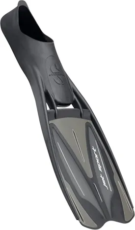 SCUBAPRO Jet Sport Full-Foot Diving Fins, Large, Gray