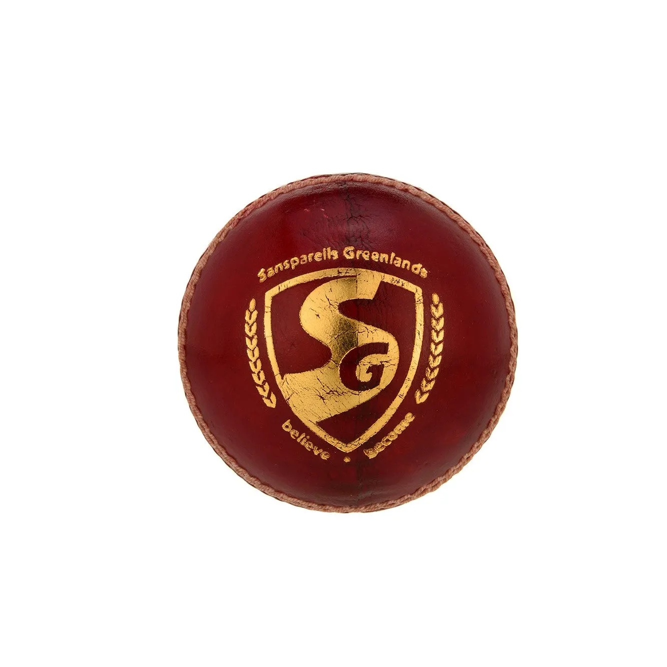 SG Bouncer™ Red Leather Cricket Ball