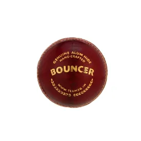 SG Bouncer™ Red Leather Cricket Ball