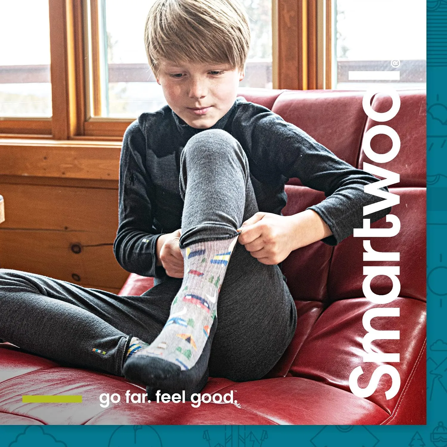 Smartwool Kid's Classic Thermal Merino Base Layer Crew