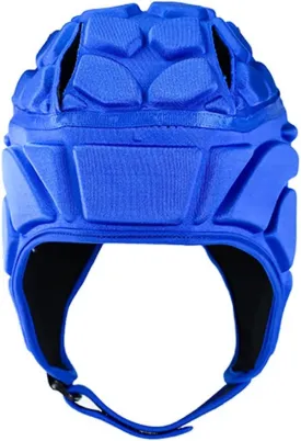 Soft Padded Headgear Rugby Protective Helmet Headguard Soft Shell Head Protector Goalkeeper Adjustable Soccer Goalie Helmet Support Rugby Flag Football Helmet Youth Kids Adults