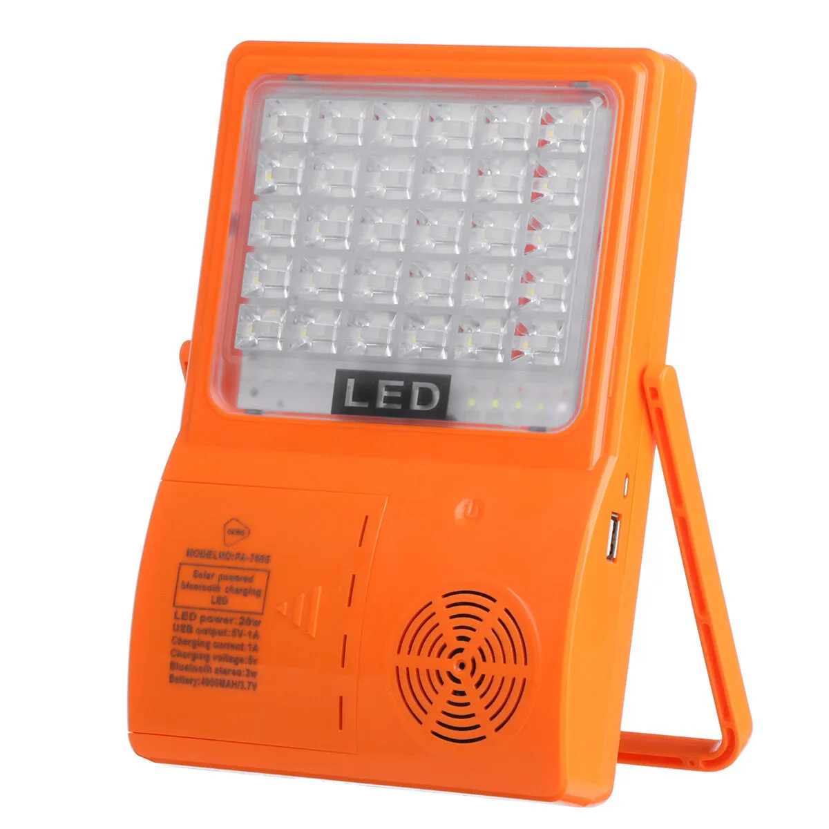 Solar Powered Bluetooth Music LED Tent Lamp - Portable USB Camping Emergency Light