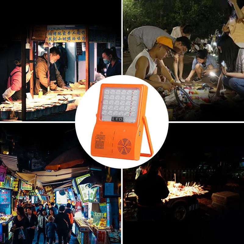 Solar Powered Bluetooth Music LED Tent Lamp - Portable USB Camping Emergency Light