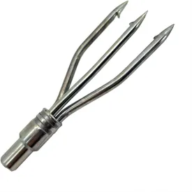 Speargun Galvanized Trident - Flat 3-Prong for Spearfishing, Freediving & Scuba Diving