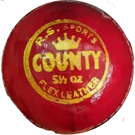 Sppartos County Cricket Leather Ball 4pc