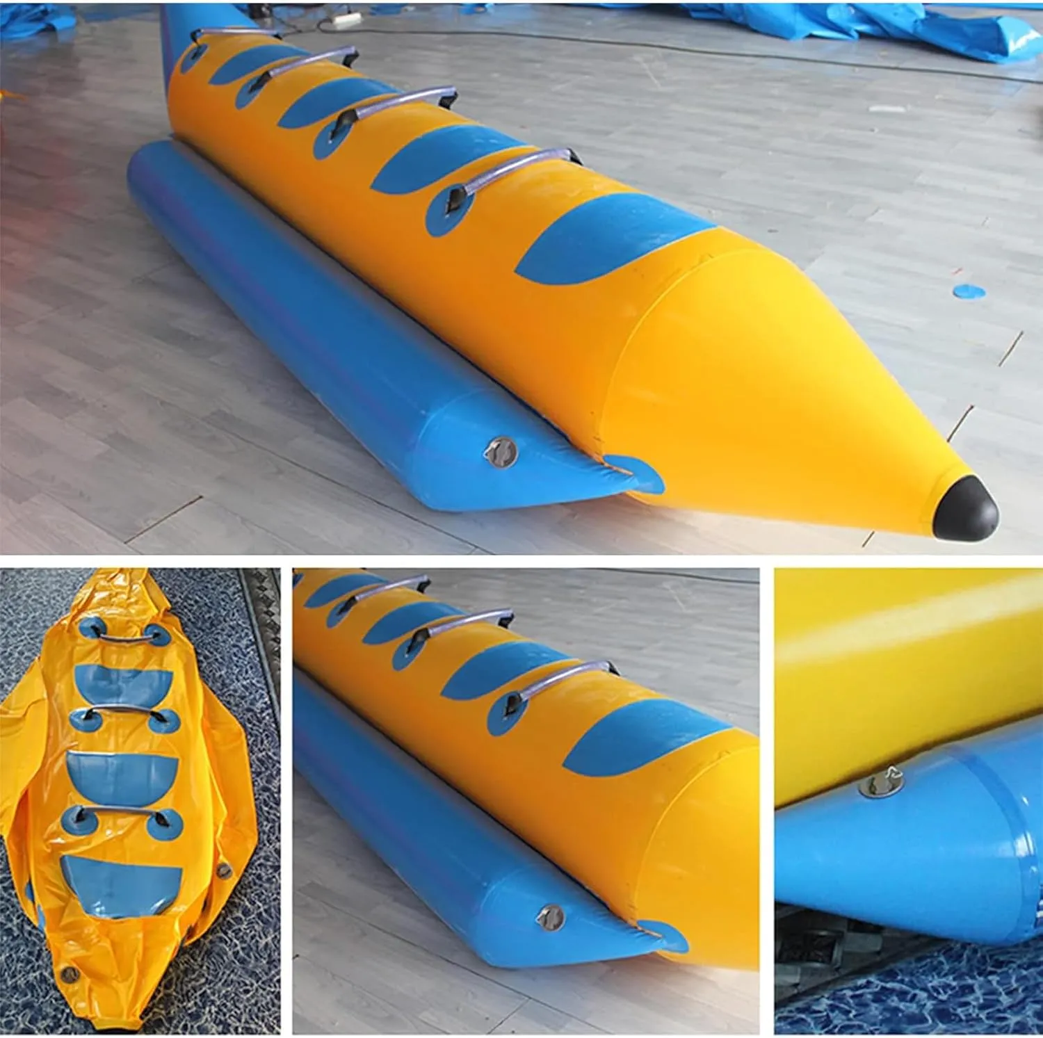 Surfing PVC Inflatable Banana Boat/Inflatable Tow Boat/Water Surfing Inflatable Raft, Suitable for Adults and Children to Play in The Water Party/