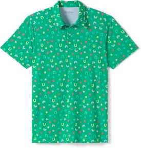 Tipsy Elves Golf Shirts for Men - Performance Athletic Fit Men's Golf Polo Shirts for Men w/Moisture Wicking Stretch Fabric