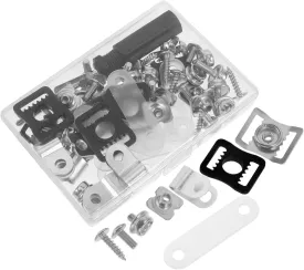 TOYANDONA Essential Hockey Helmet Hardware Set Visor Clips Screws Nuts Chin Strap Adapter Perfect for Maintenance