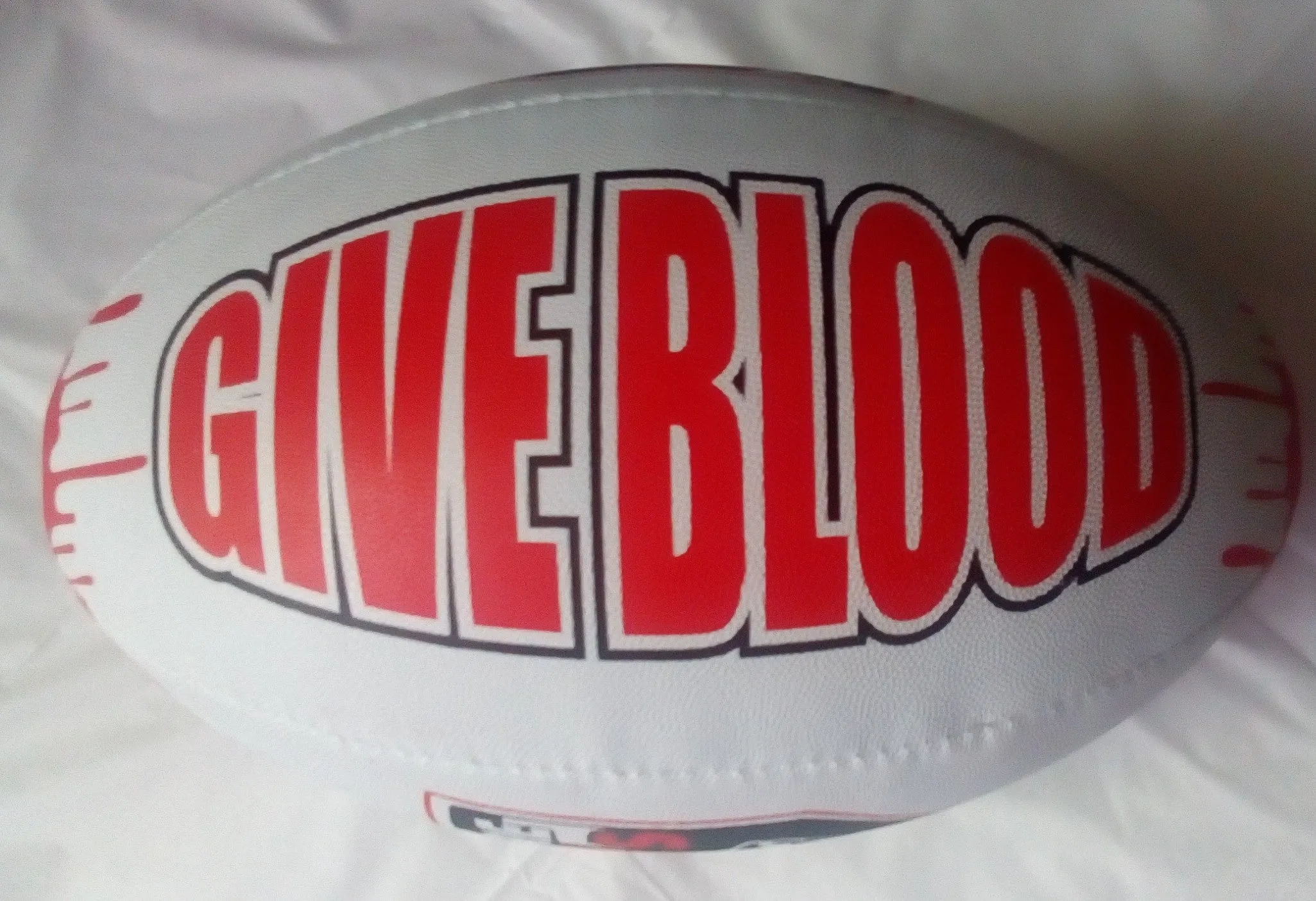VAMPIRE 7S GIVE BLOOD PLAY RUGBY BALL