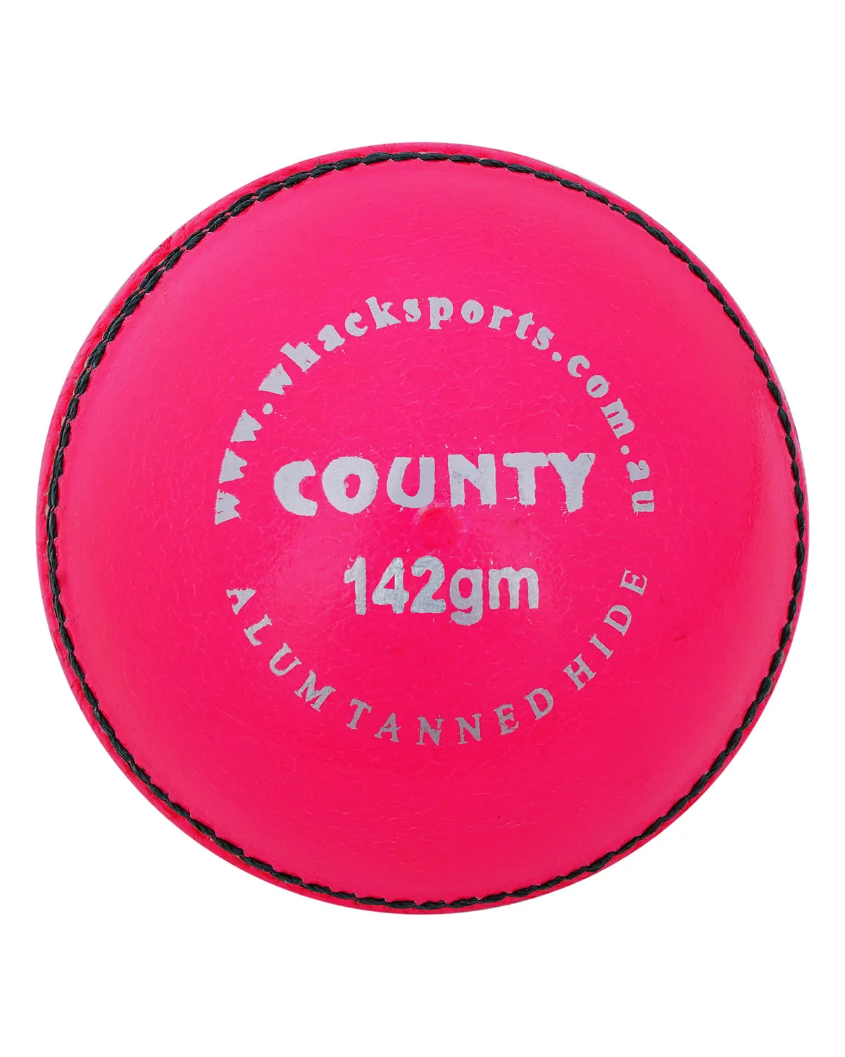 WHACK County Leather Cricket Ball - 2 Piece - 142gm - Pink