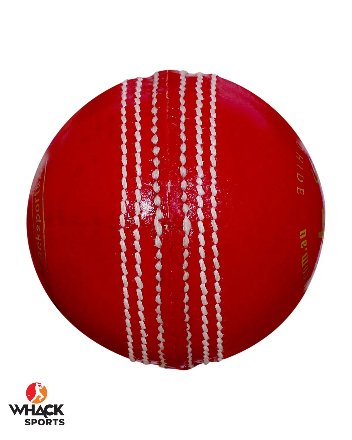 WHACK Test Leather Cricket Ball - 4 piece - 142gm - Red
