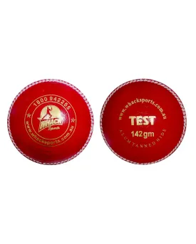 WHACK Test Leather Cricket Ball - 4 piece - 142gm - Red